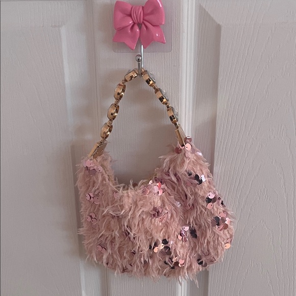 ๐โจ URBAN OUTFITERS Y2K Sequin Mini Pink Bag - Picture 8 of 8
